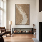 Neutral Textured Abstract Wall Art #006