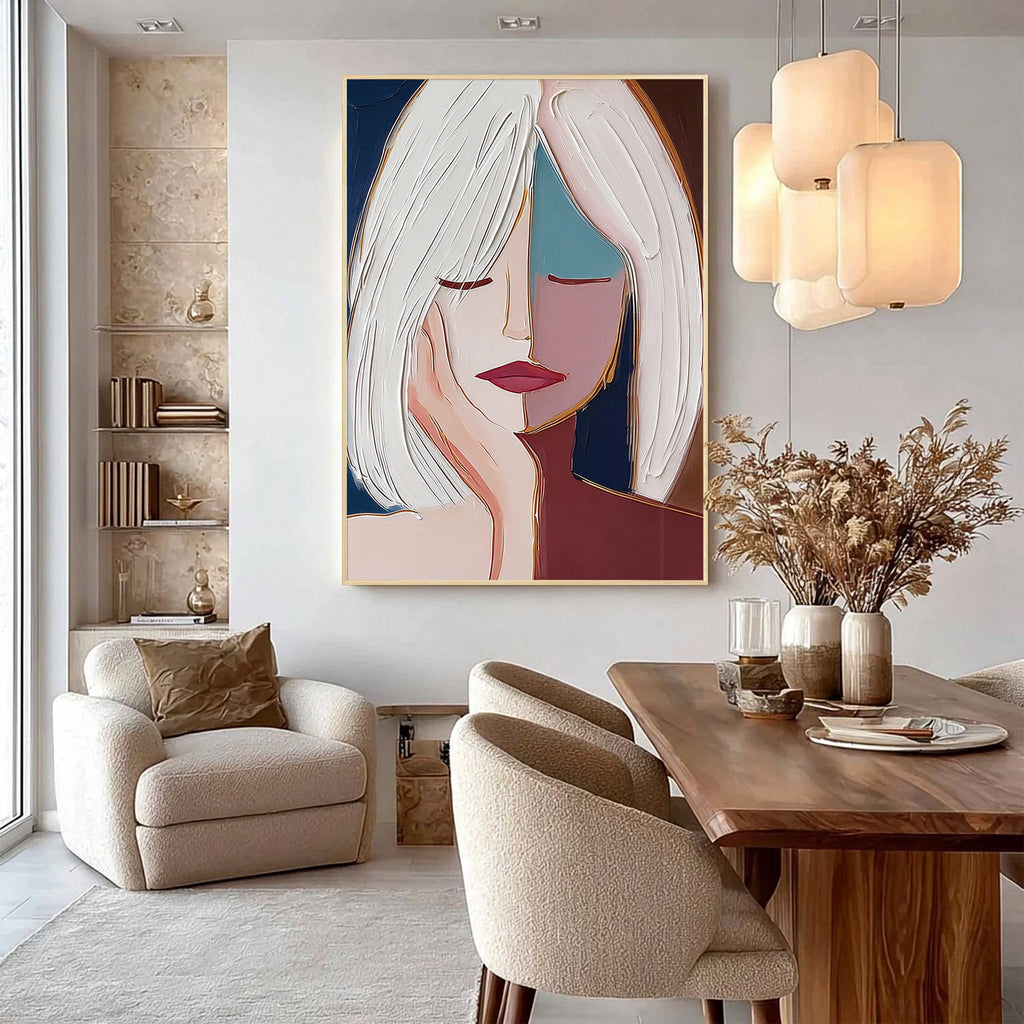 Abstract Woman Portrait Oil Painting-PL01