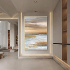 Abstract Coastal Landscape Wall Art