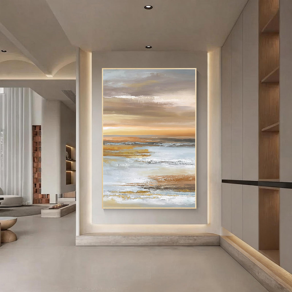 Abstract Coastal Landscape Wall Art