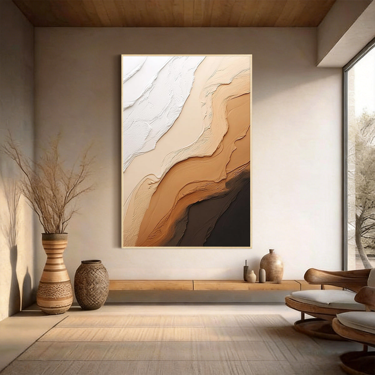 Neutral Textured Abstract Wall Art