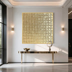 Gold Textured Abstract Wall Art