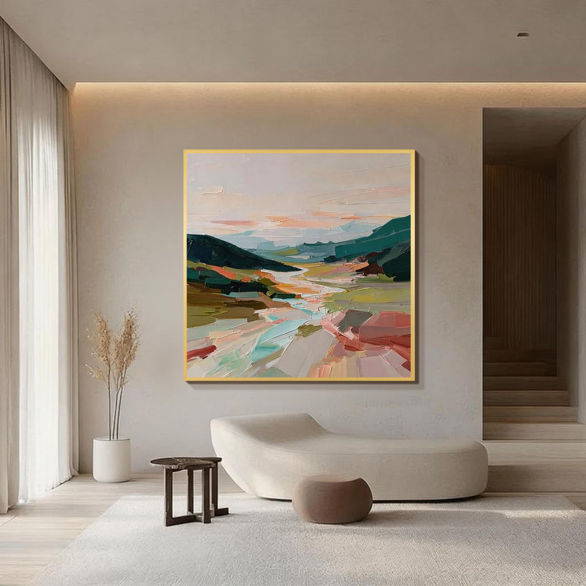 Colorful Abstract Landscape Wall Art