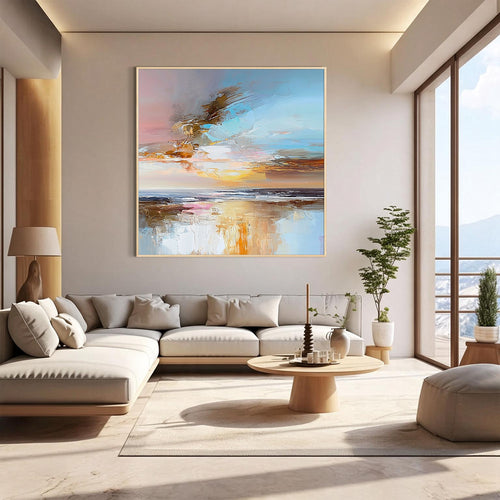 Abstract Coastal Wall Art