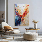 Textured Abstract Wall Art – Vibrant Color Flow