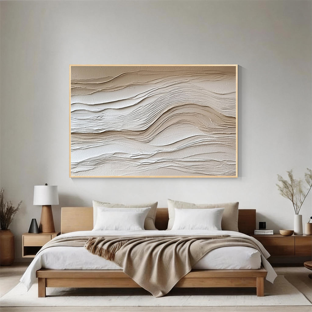 Neutral Textured Abstract Wall Art #003
