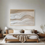 Neutral Textured Abstract Wall Art #003