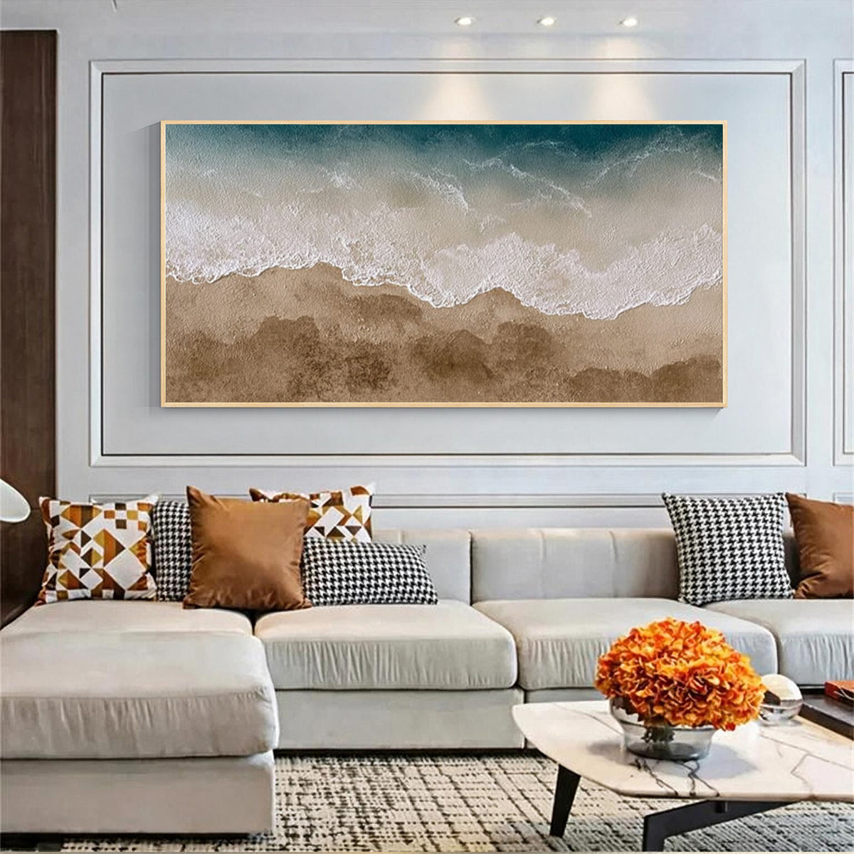 Ocean Waves Coastal Beach Wall Art