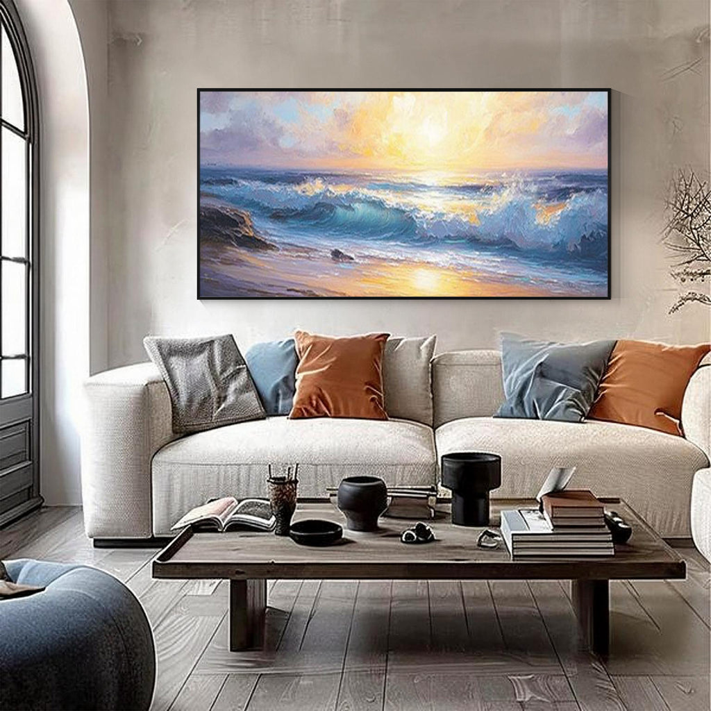Buntes Segelboot Ozean Wandkunst