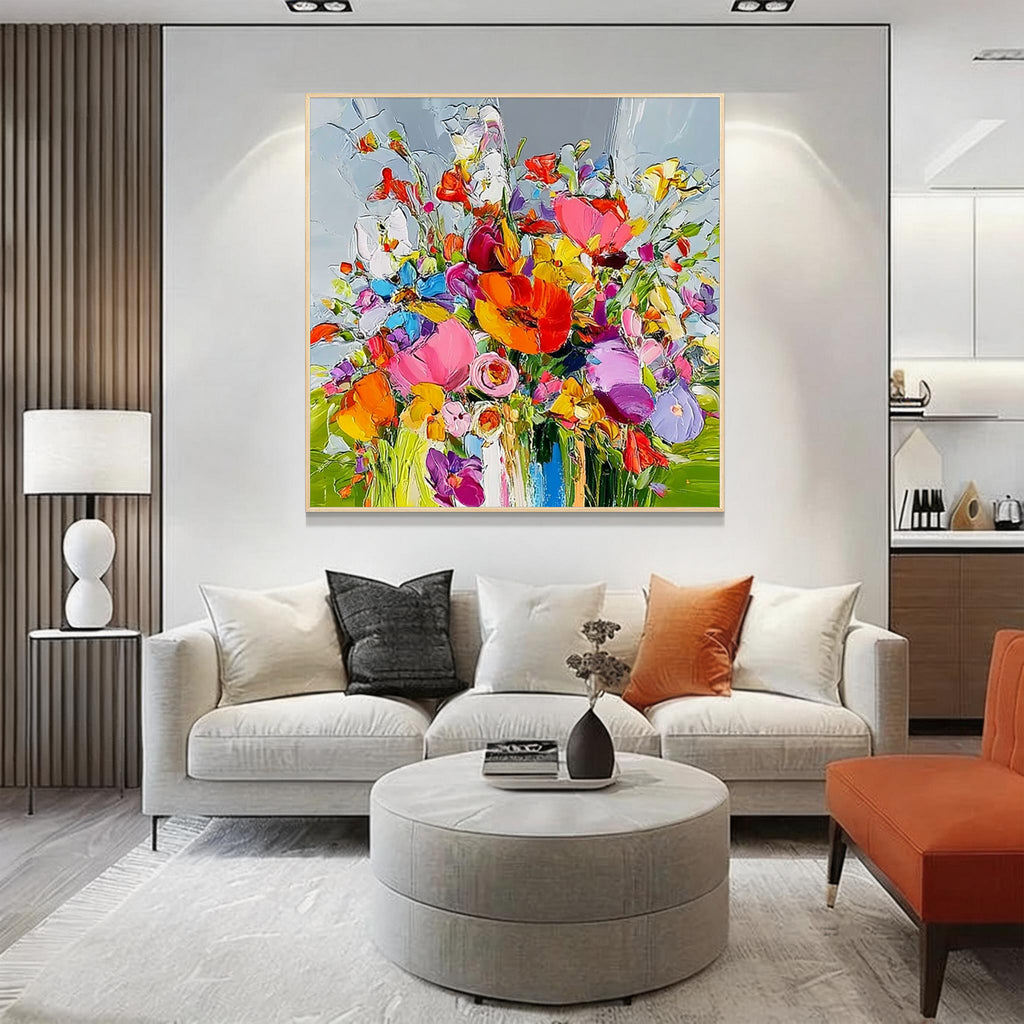 Colorful Abstract Floral Wall Art