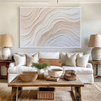 Neutral Abstract Textured Oil Painting