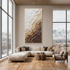 Textured Coastal Abstract Wall Art