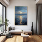 Blue Ocean Sunset Wall Art