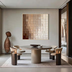Neutral Geometric Abstract Wall Art