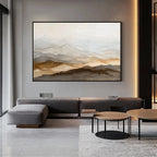 Neutral Mountain Landscape Wall Art