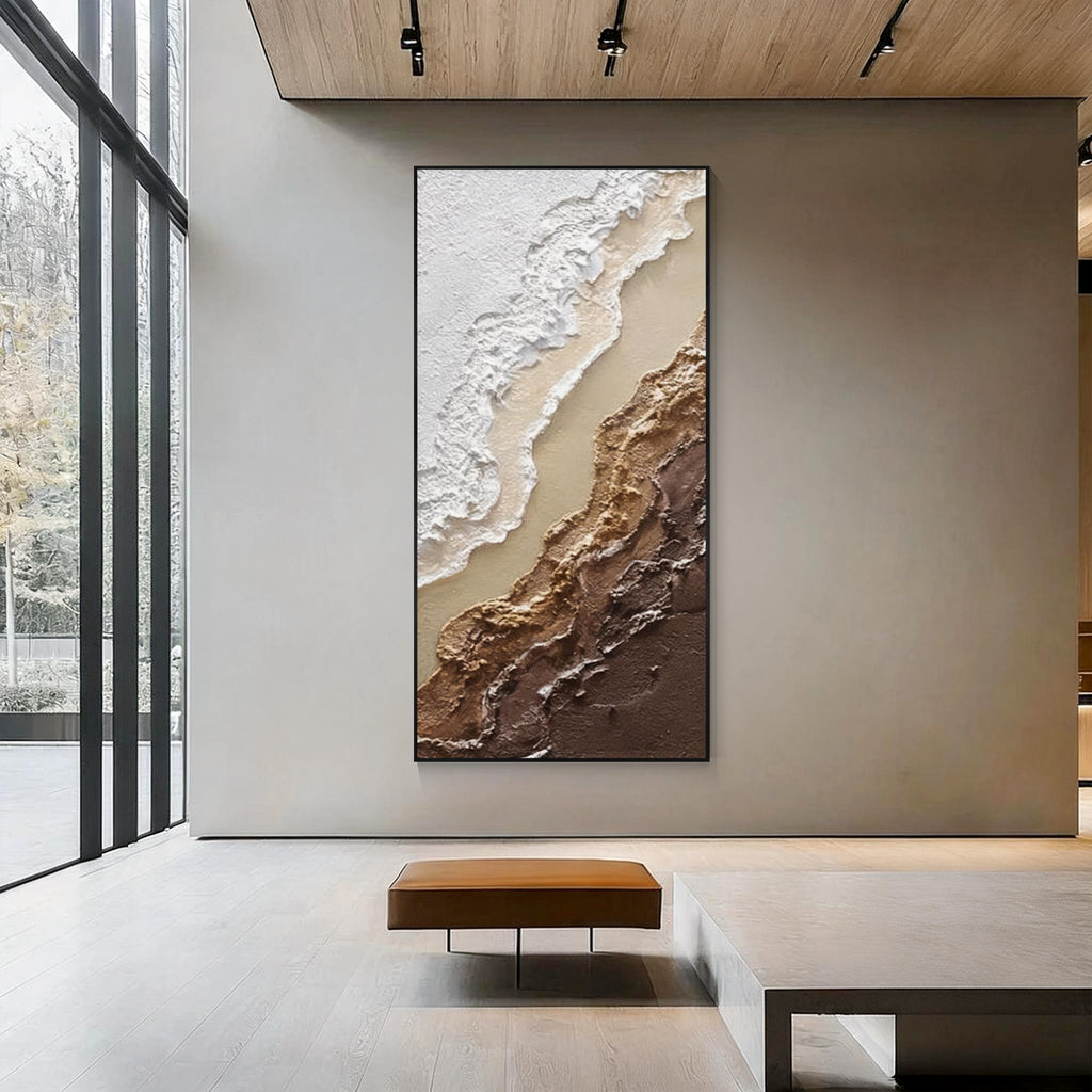 Textured Coastal Abstract Wall Art