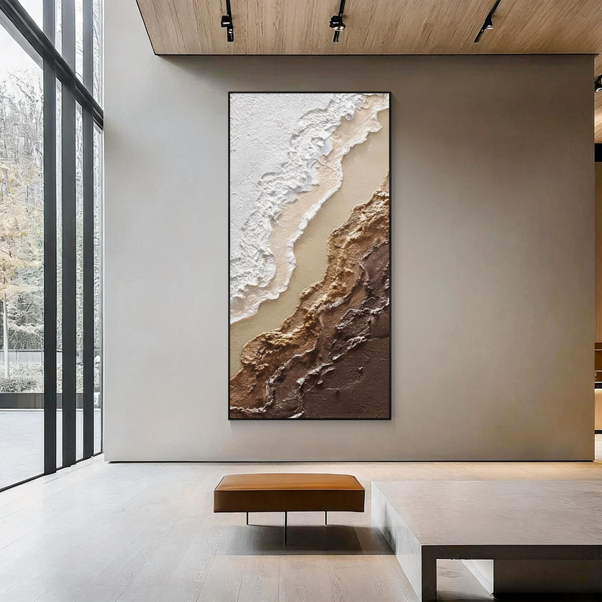 Textured Coastal Abstract Wall Art