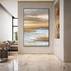 Abstract Coastal Landscape Wall Art