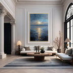 Blue Ocean Sunset Wall Art