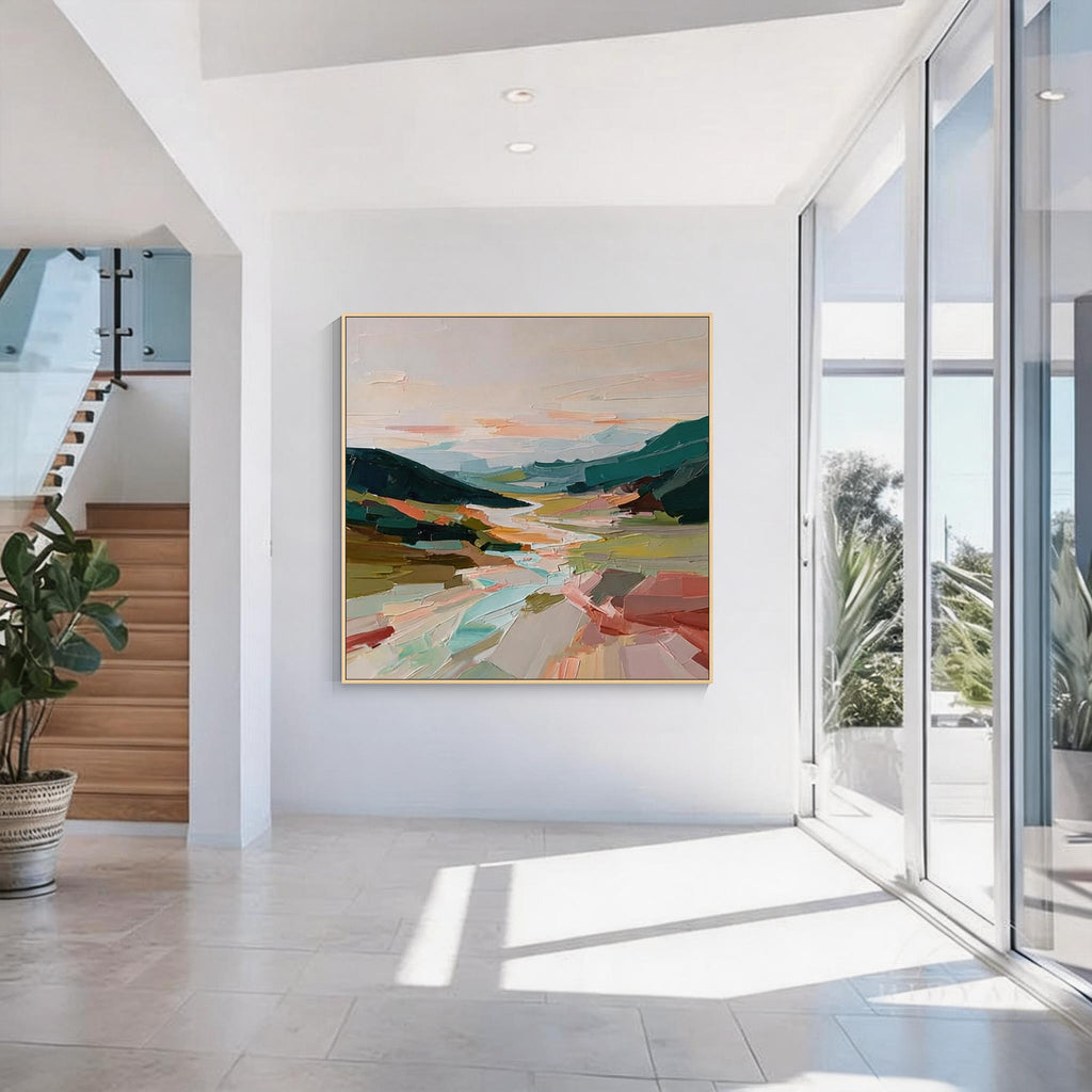 Colorful Abstract Landscape Wall Art