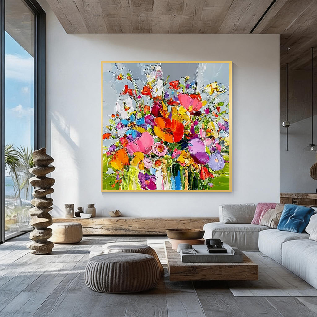 Colorful Abstract Floral Wall Art