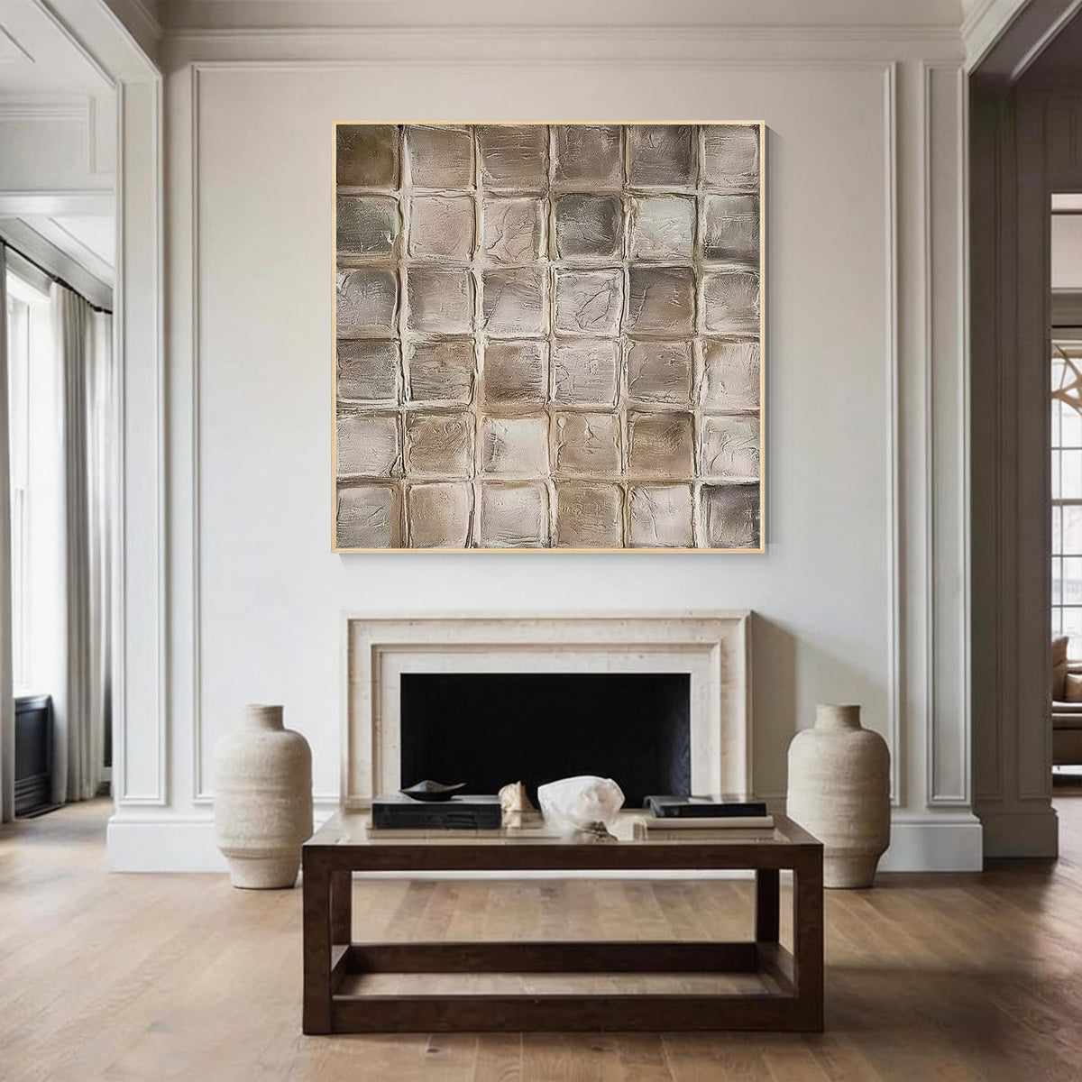 Moderne geometrische abstrakte Wandkunst
