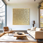 Gold Textured Abstract Wall Art