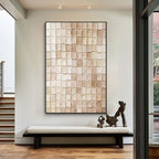 Neutral Textured Abstract Wall Art #007