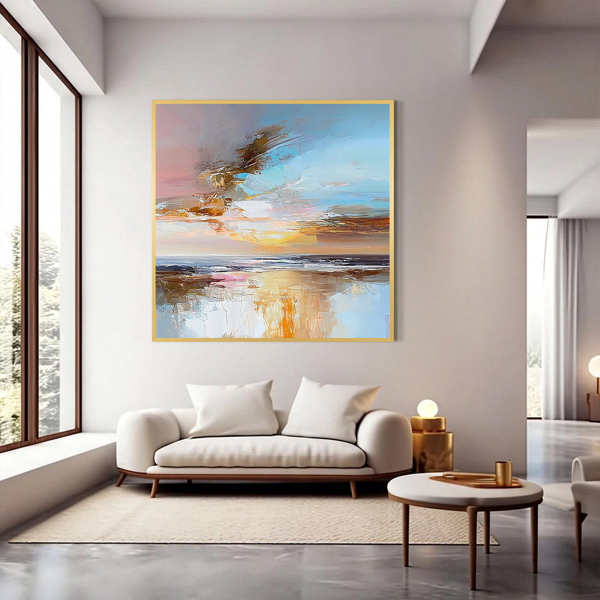 Abstract Coastal Wall Art