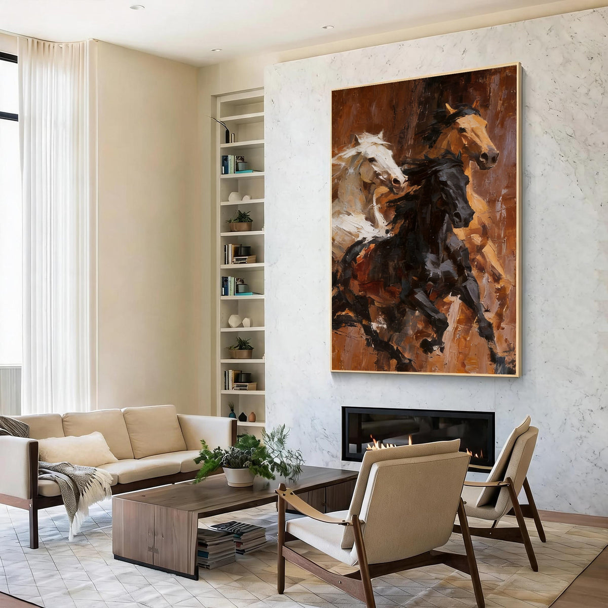 Abstract Horse Wall Art