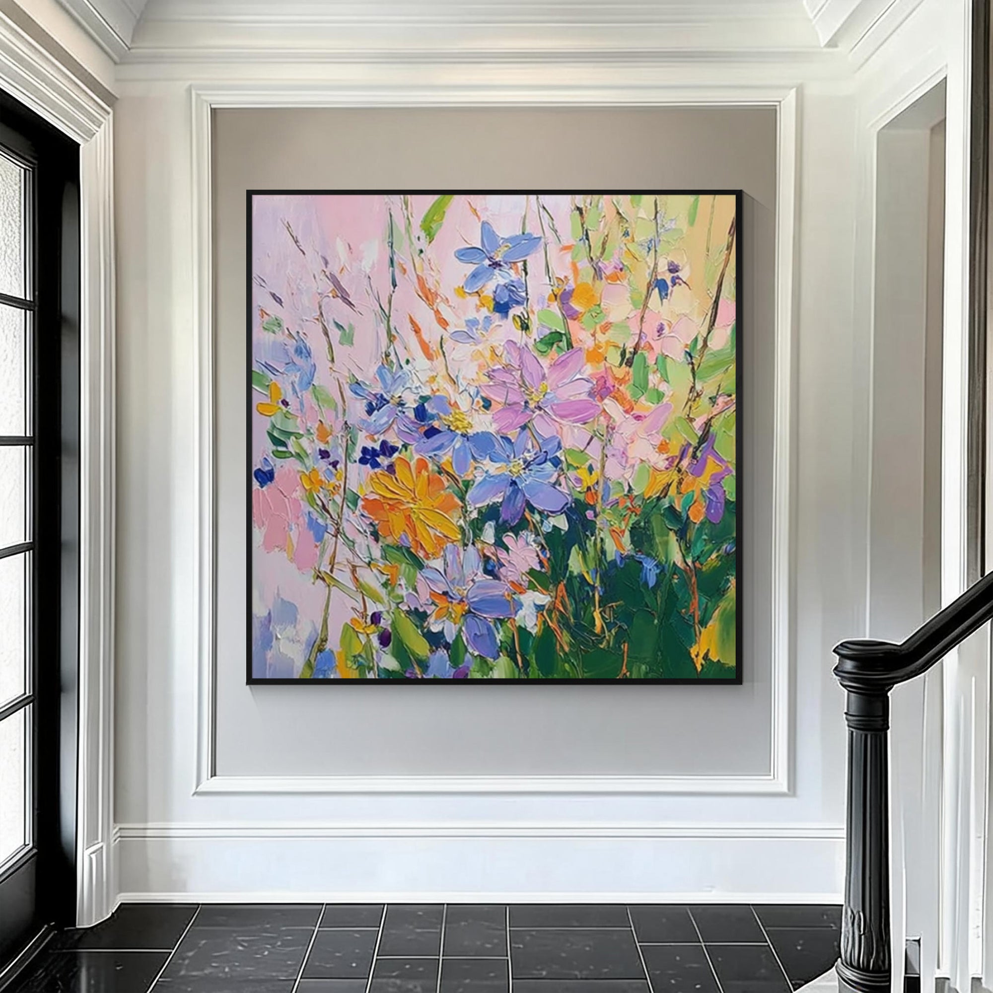 Colorful Abstract Floral Wall Art