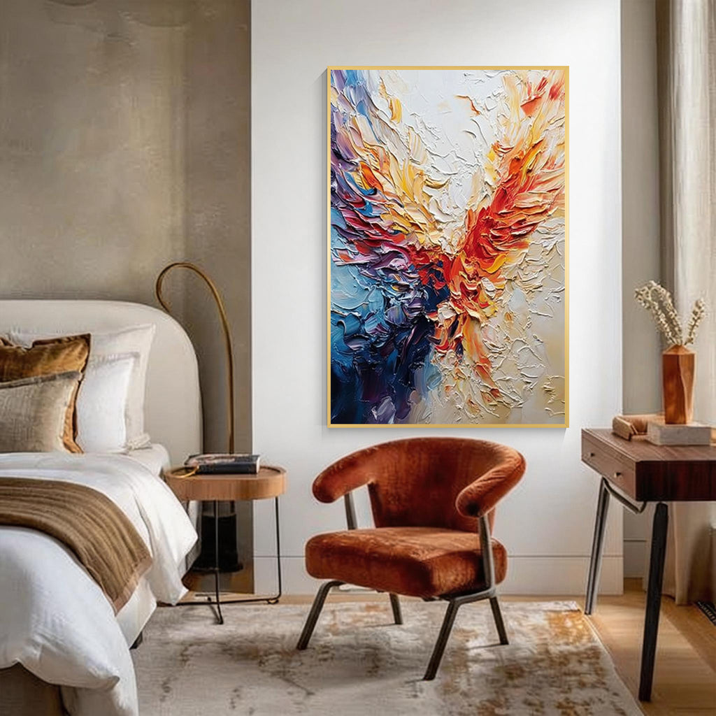 Textured Abstract Wall Art – Vibrant Color Flow