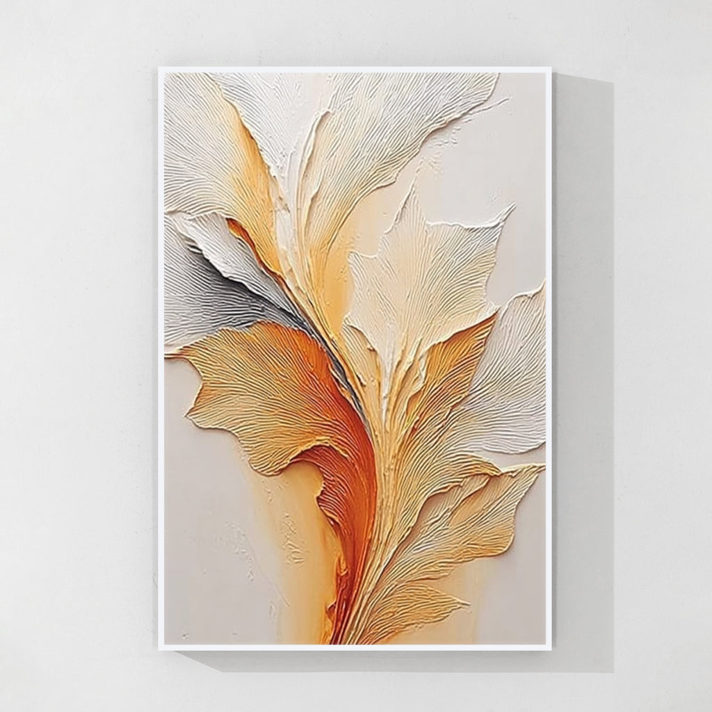 Warm Tone Textured Abstract Wall Art