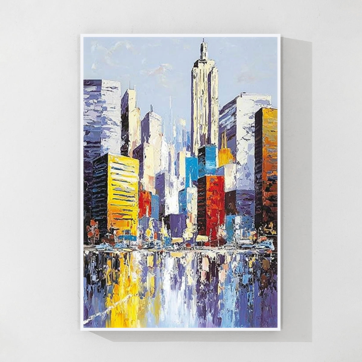 Modern Colorful Cityscape Wall Art