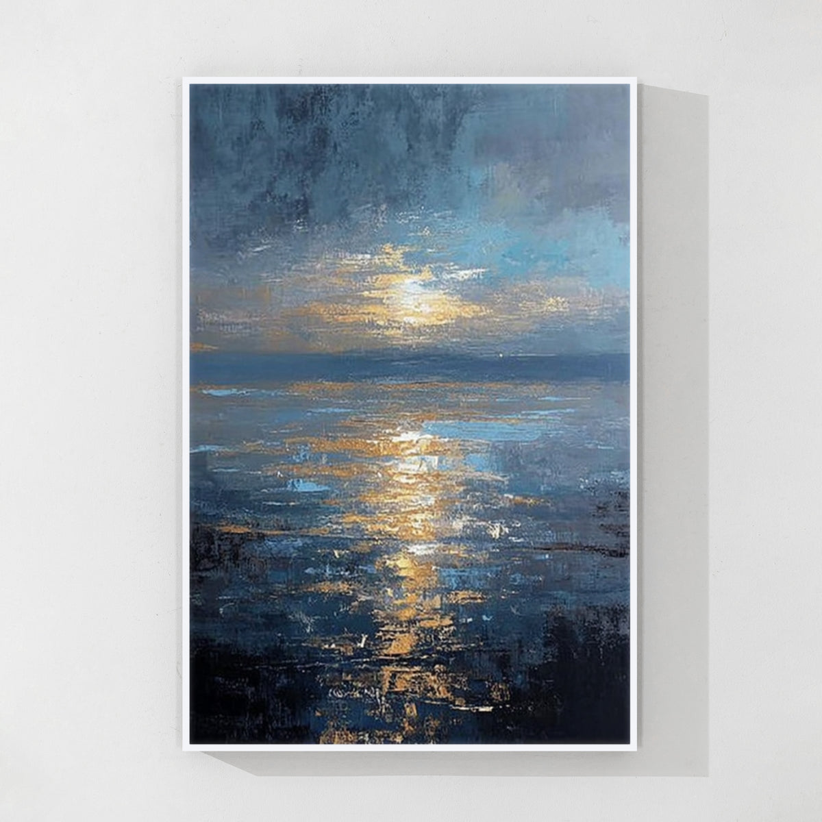 Blue Ocean Sunset Wall Art