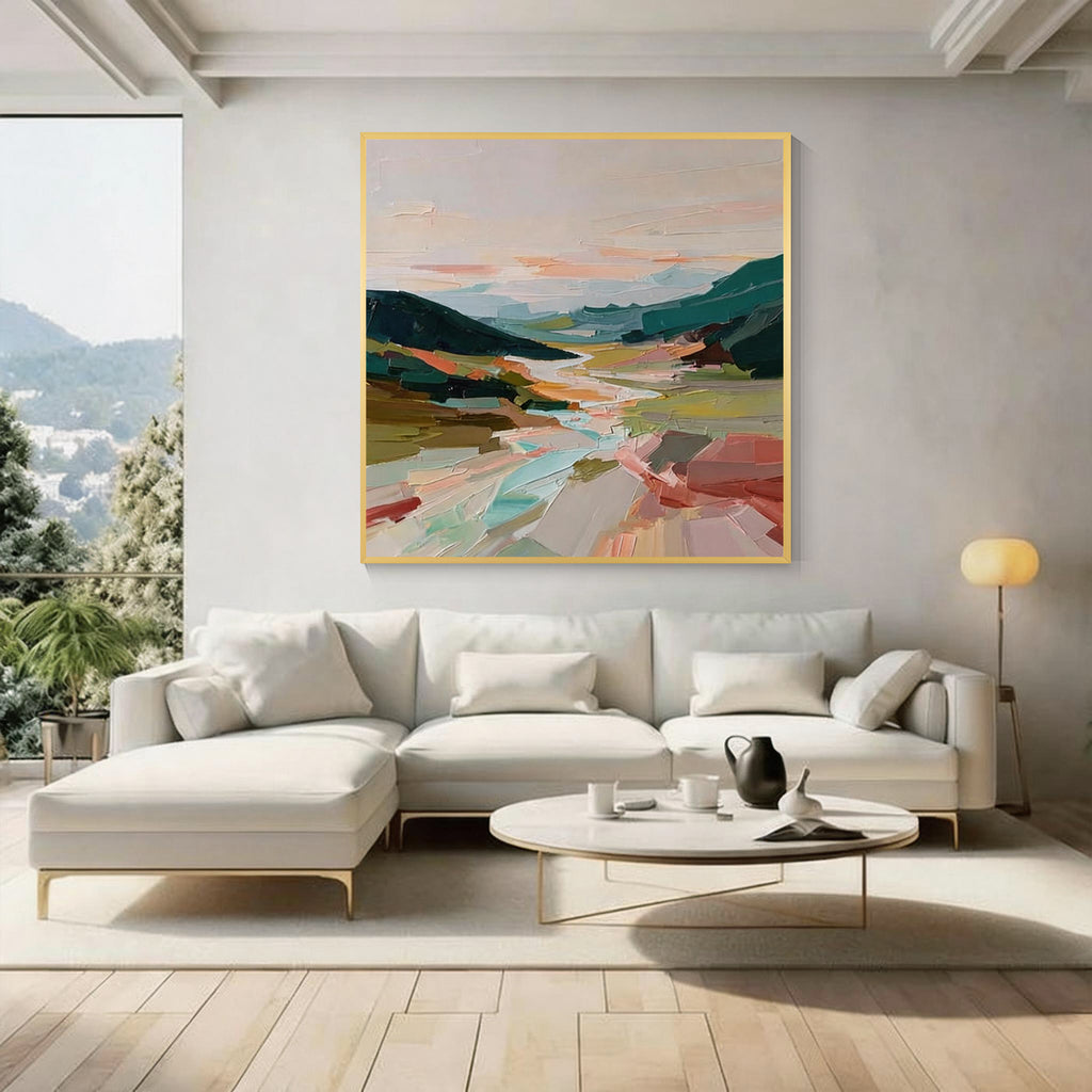 Colorful Abstract Landscape Wall Art