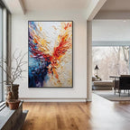 Textured Abstract Wall Art – Vibrant Color Flow