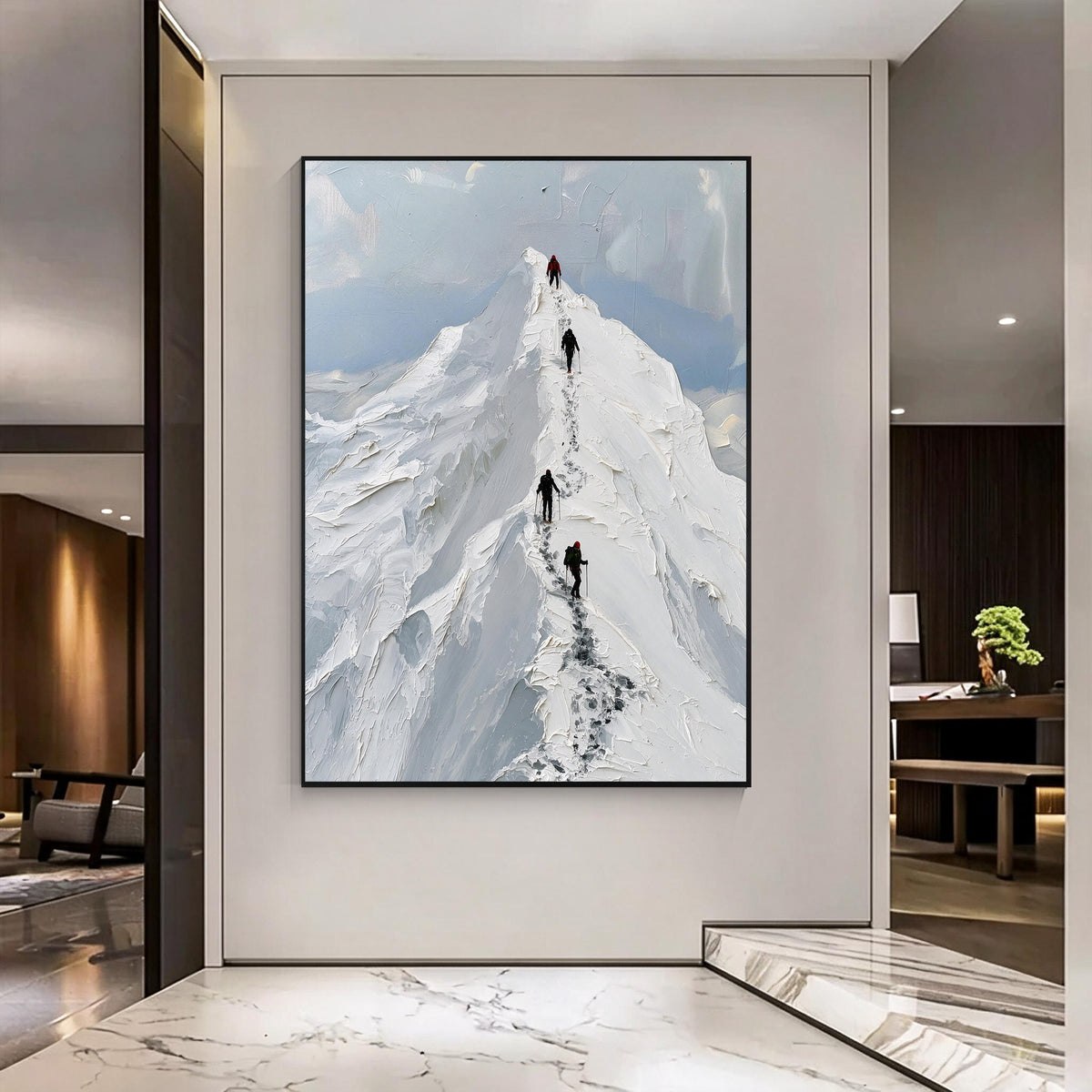Textured Mountain Painting-SW03
