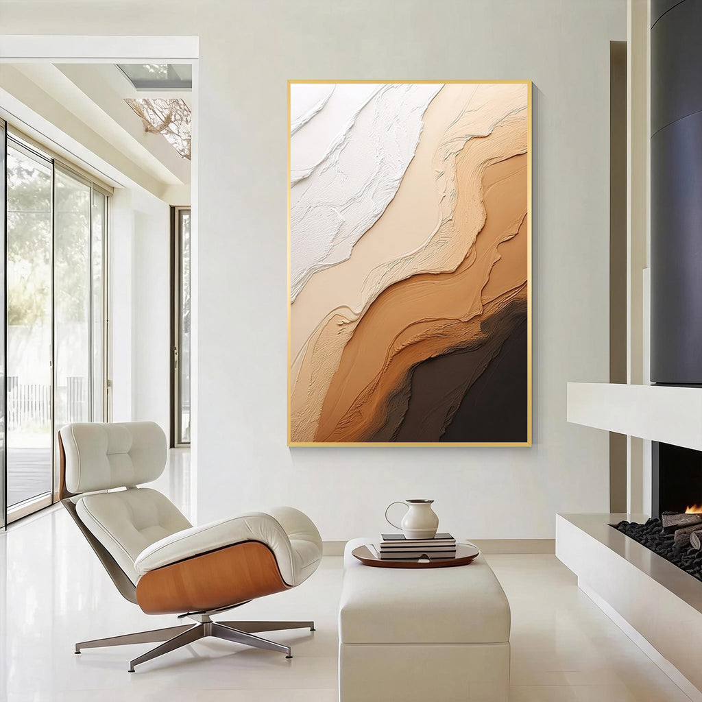 Neutral Textured Abstract Wall Art