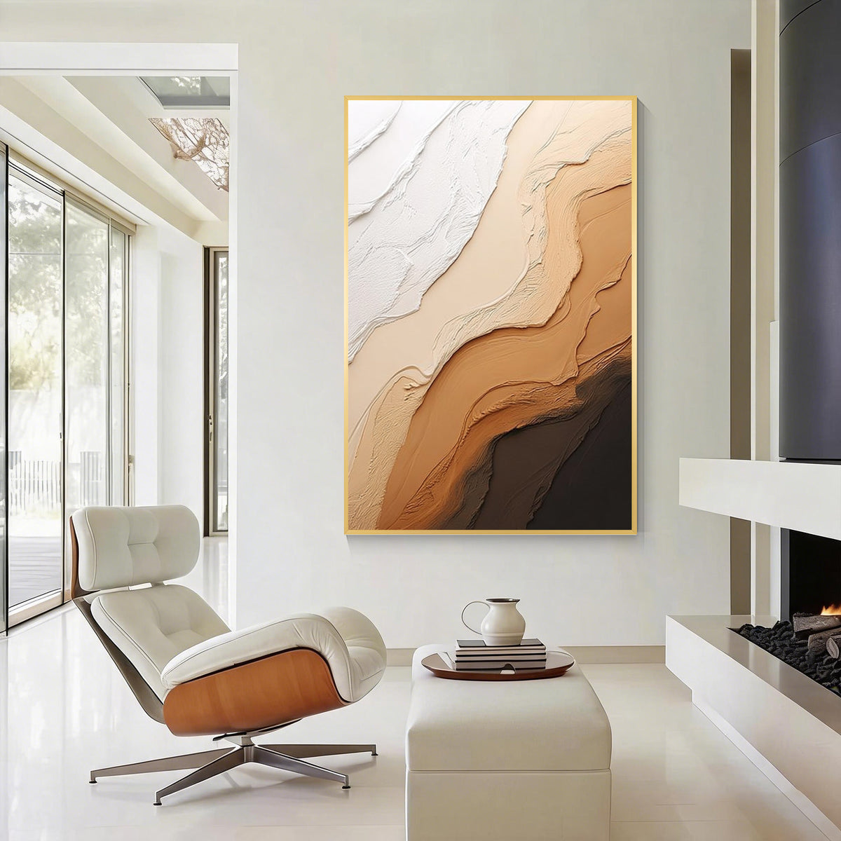 Neutral Textured Abstract Wall Art