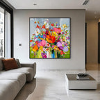 Colorful Abstract Floral Wall Art