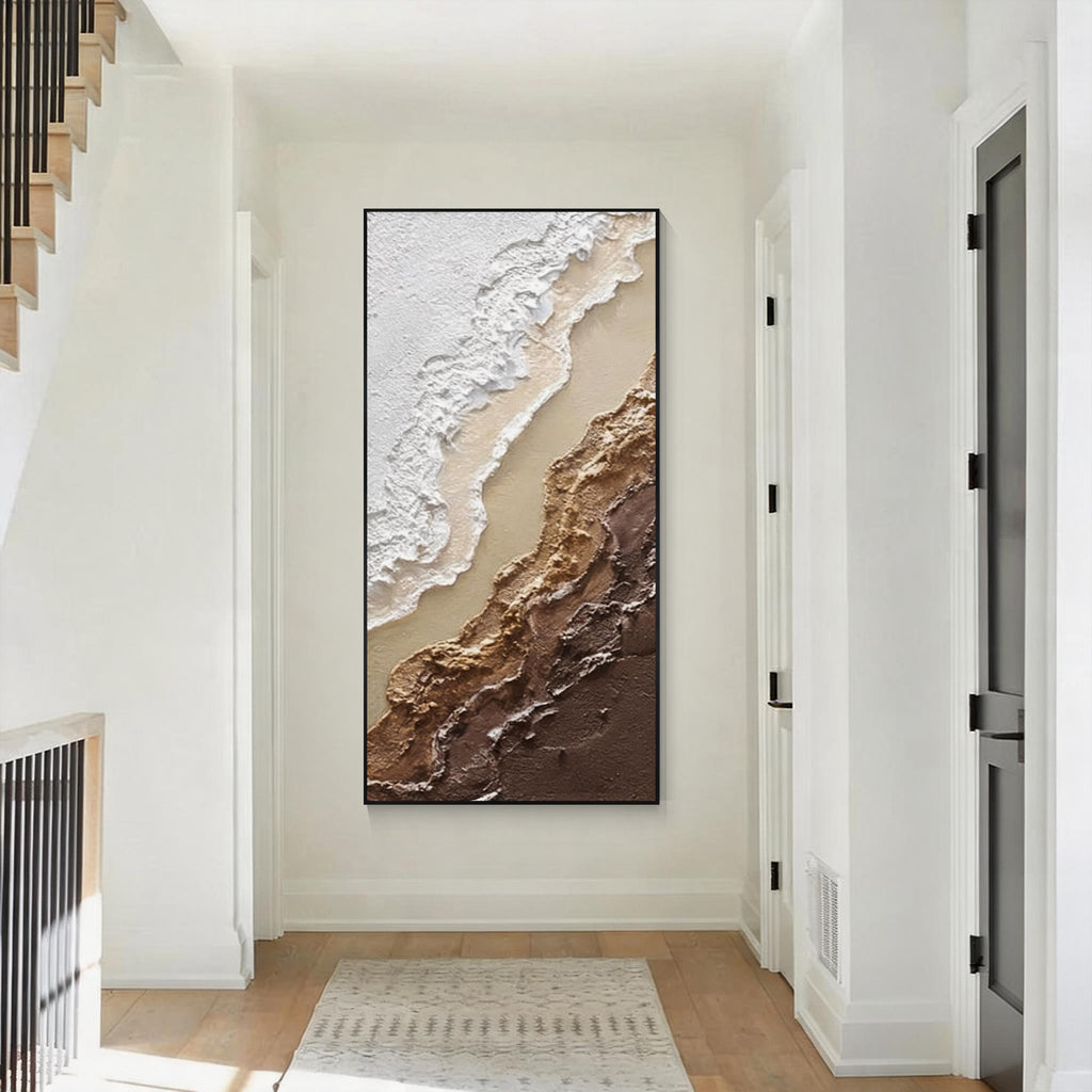 Textured Coastal Abstract Wall Art