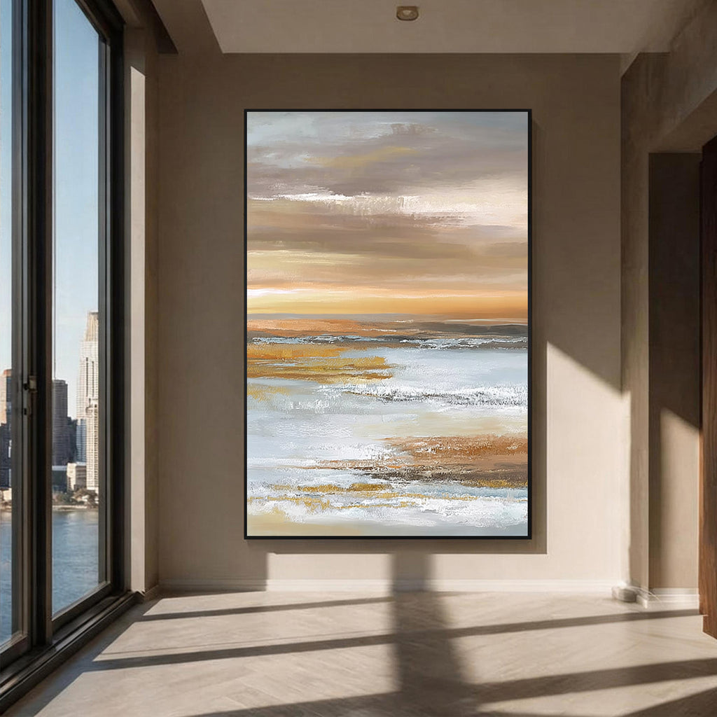 Abstract Coastal Landscape Wall Art