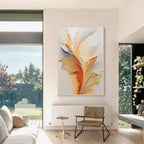Warm Tone Textured Abstract Wall Art
