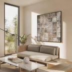 Moderne geometrische abstrakte Wandkunst