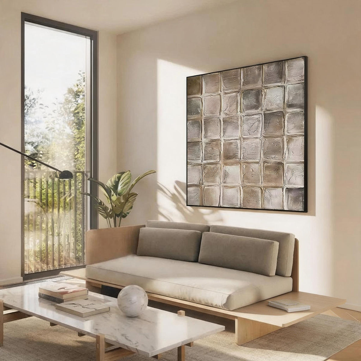 Moderne geometrische abstrakte Wandkunst