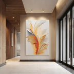 Warm Tone Textured Abstract Wall Art