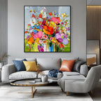 Colorful Abstract Floral Wall Art