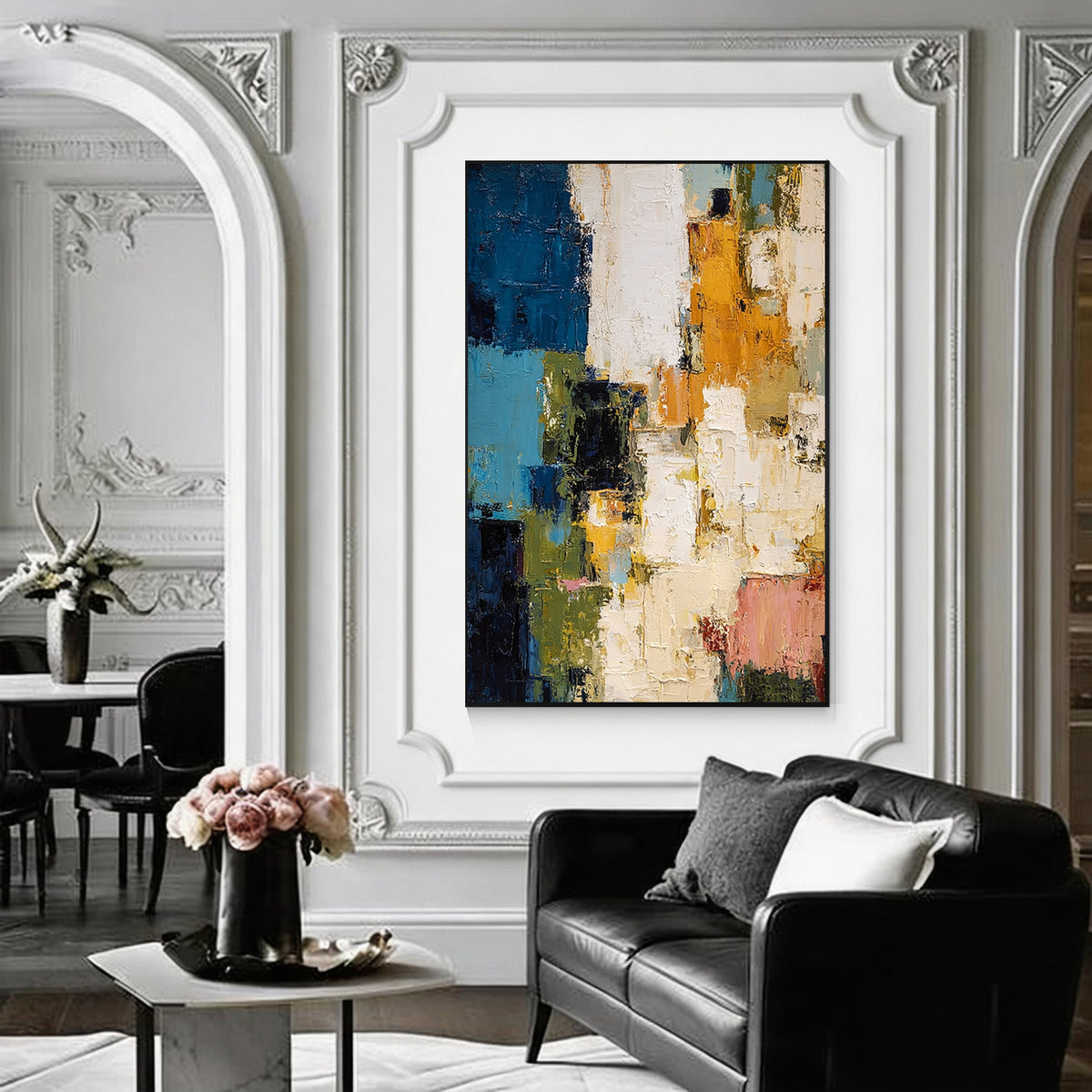 Colorful Abstract Textured Wall Art