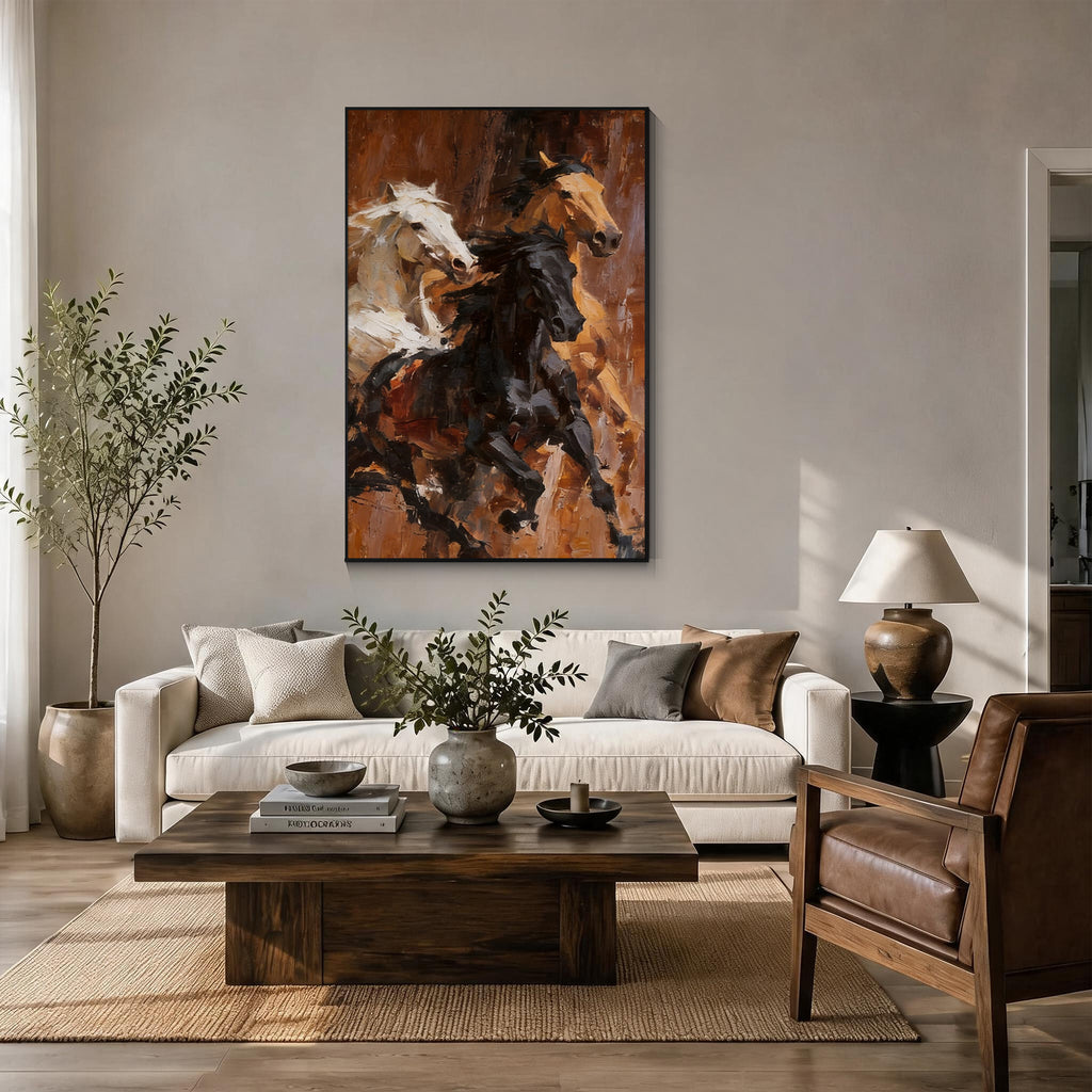 Abstract Horse Wall Art